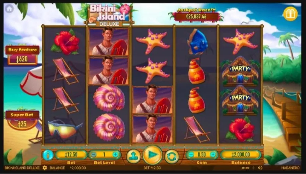 bikini island deluxe slot