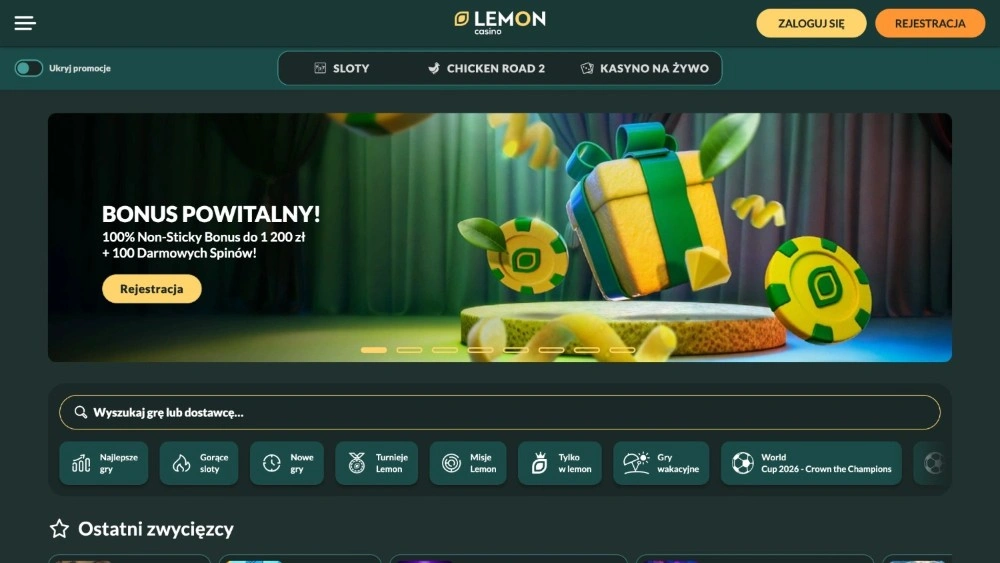 lemon casino strona