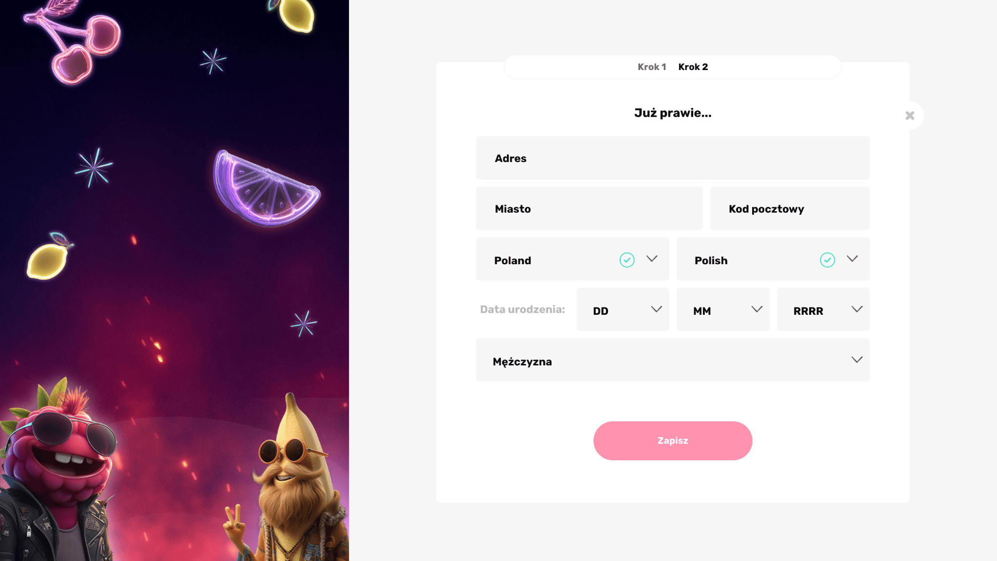 luckyfruits online rejestracja 2