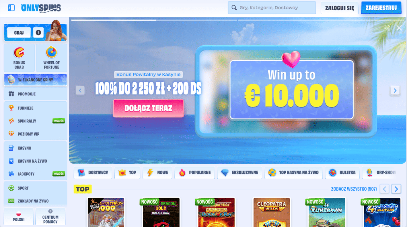onlyspins casino recenzja