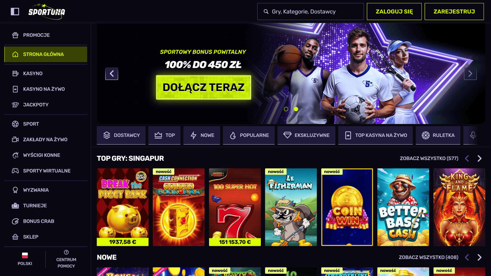 pierwsze spojrzenie na sportuna