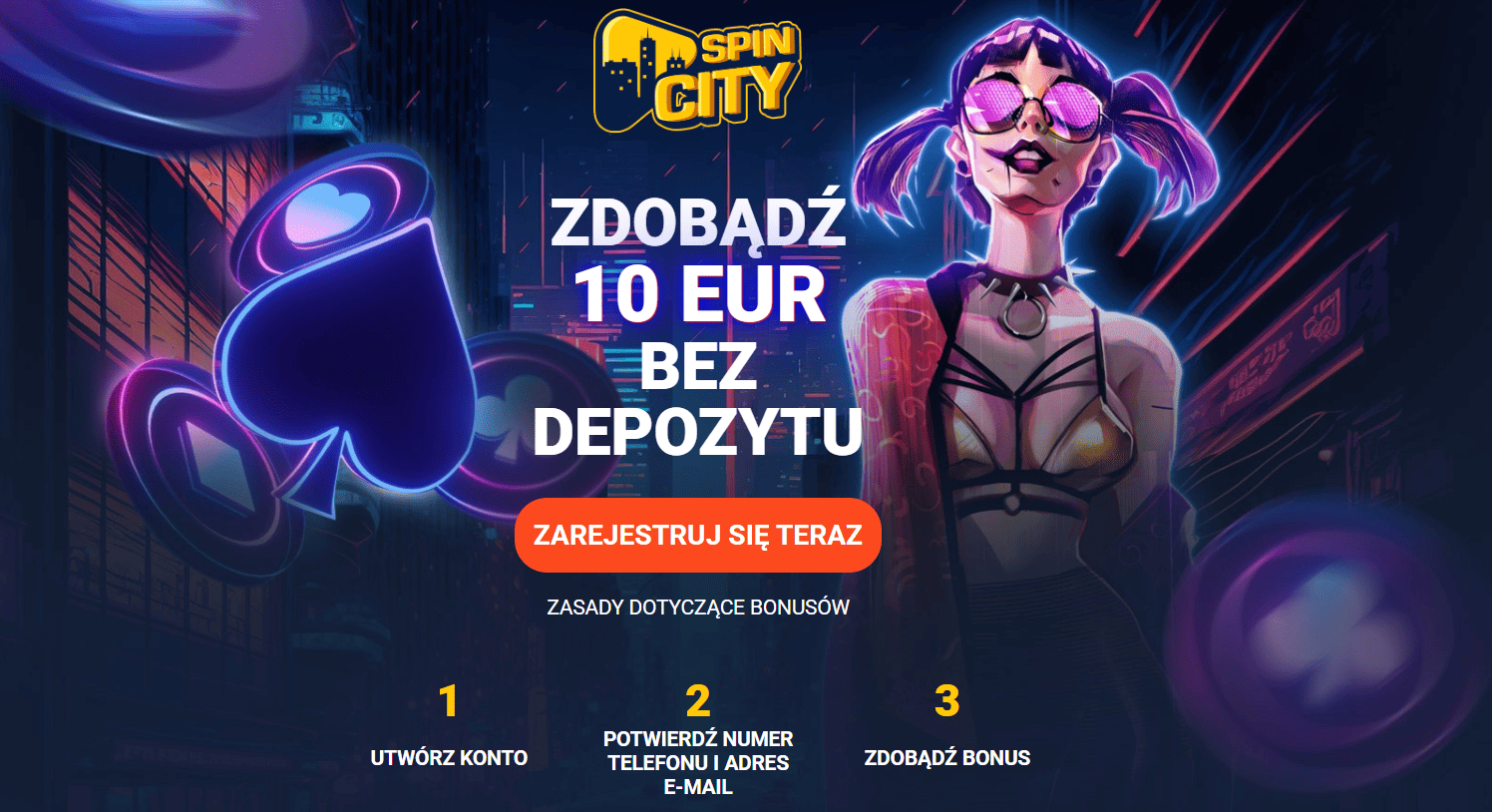 spin city 10 eur