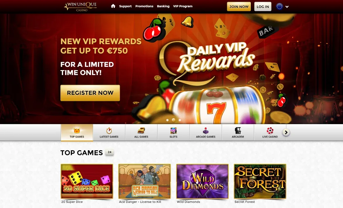 unique casino glowna strona