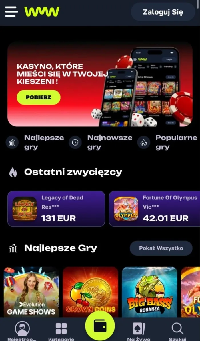 watchmewin casino strona